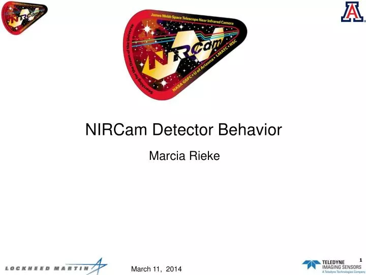 nircam detector behavior