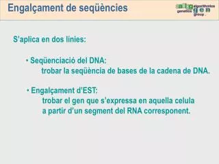 engal ament de seq ncies