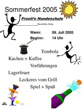 Sommerfest 2005 Frosti‘s Hundeschule Neumühle, Alzey