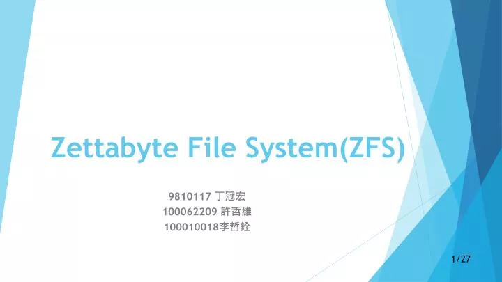zettabyte file system zfs