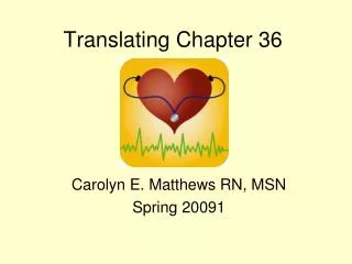 Translating Chapter 36