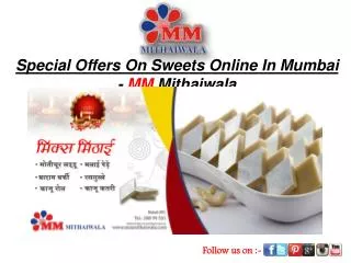 Special Offers On Sweets Online In Mumbai - MM Mithaiwala