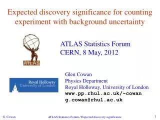 Expected discovery significance for counting experiment with background uncertainty