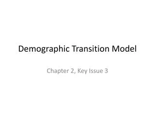 Demographic Transition Model