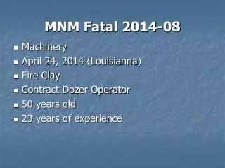 MNM Fatal 2014-08
