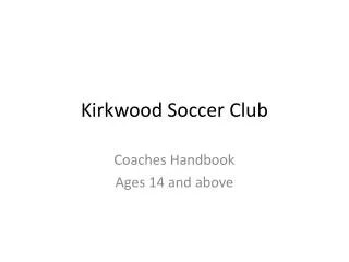 Kirkwood Soccer Club