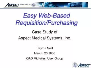 Easy Web-Based Requisition/Purchasing