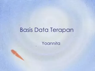 Basis Data Terapan