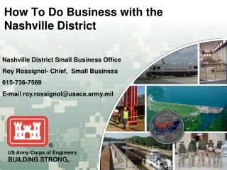 How To Do Business with the Nashville District