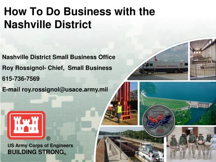 how to do business with the nashville district