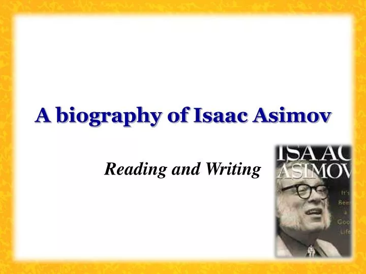 a biography of isaac asimov