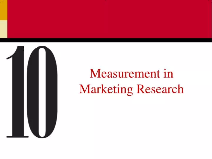 measurement in marketing research
