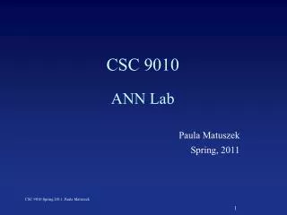 CSC 9010
