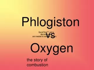 Phlogiston vs Oxygen