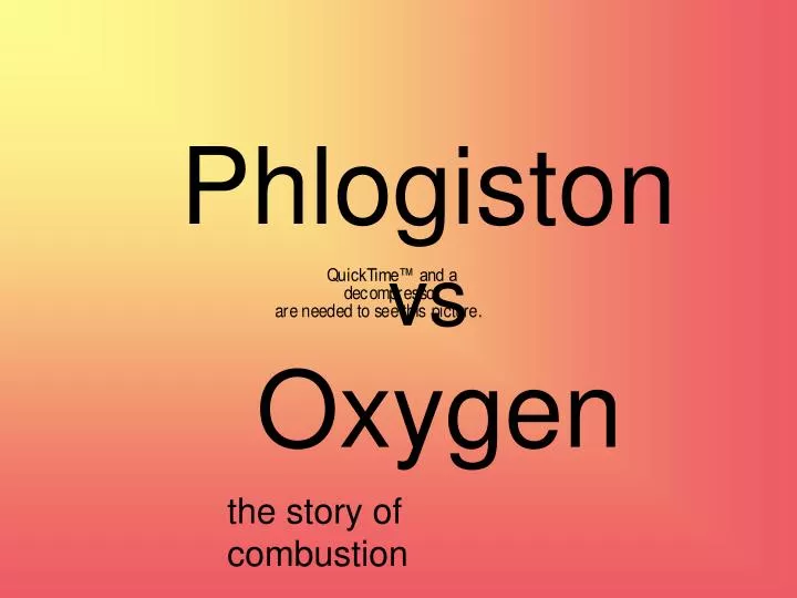 phlogiston vs oxygen