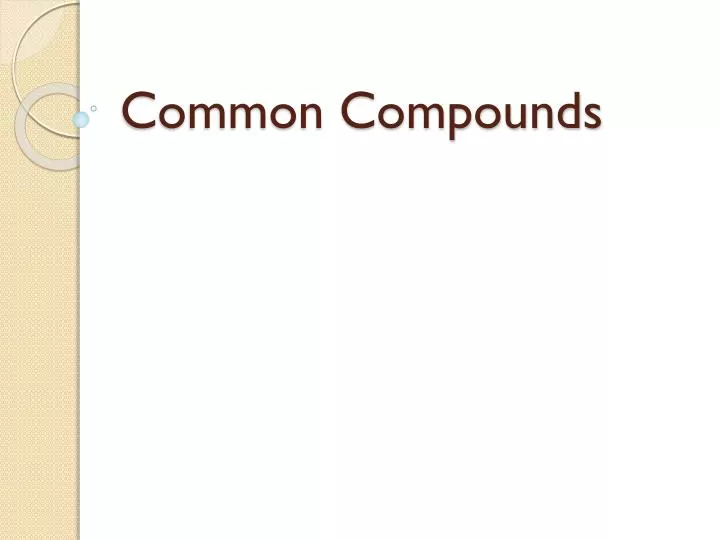 common compounds