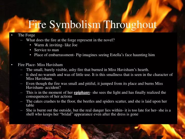 fire symbolism throughout