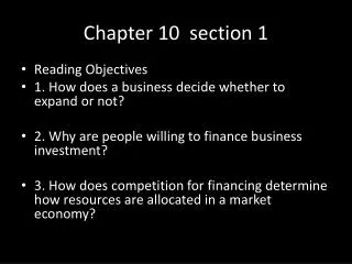 Chapter 10 section 1