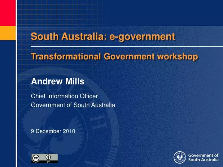 south australia e government transformational government workshop
