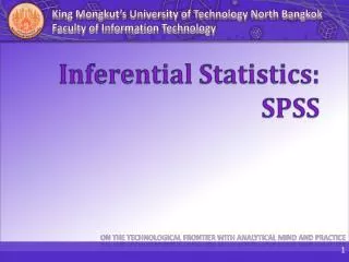 Inferential Statistics: SPSS