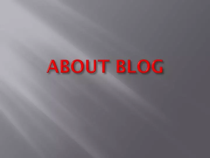 about blog