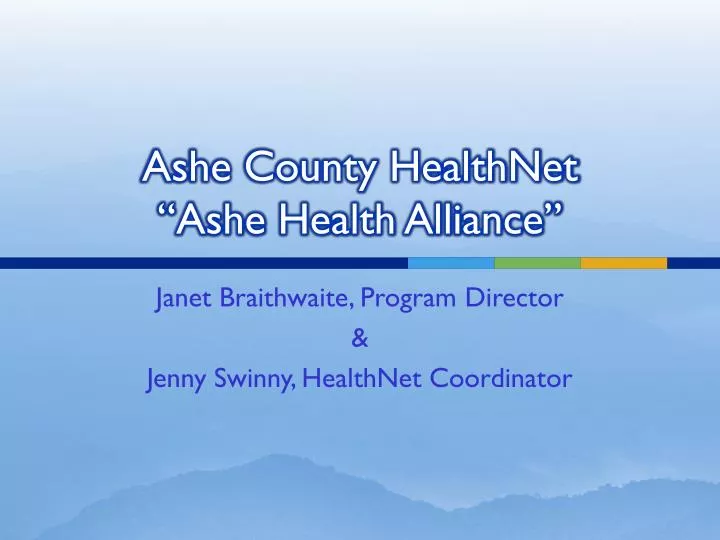 ashe county healthnet ashe health alliance