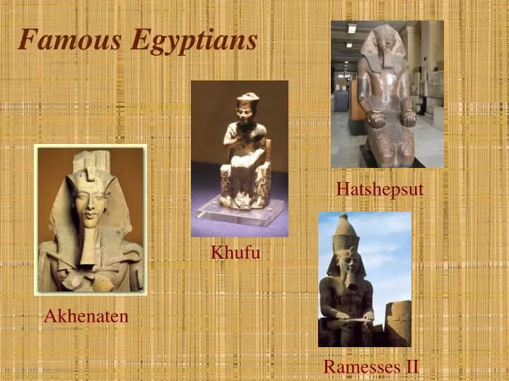 famous egyptians