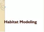 Habitat Modeling - slide 1