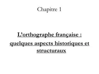 chapitre 1