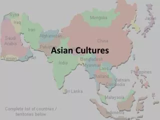 Asian Cultures
