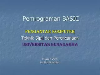 pemrograman basic