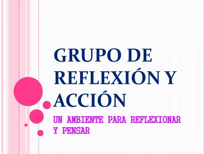 grupo de reflexi n y acci n