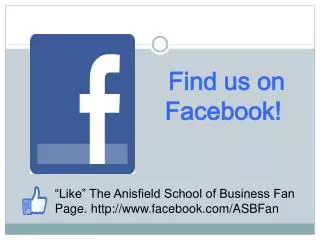 Find us on Facebook!