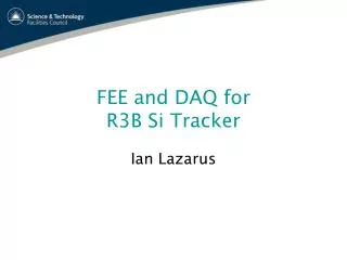 FEE and DAQ for R3B Si Tracker