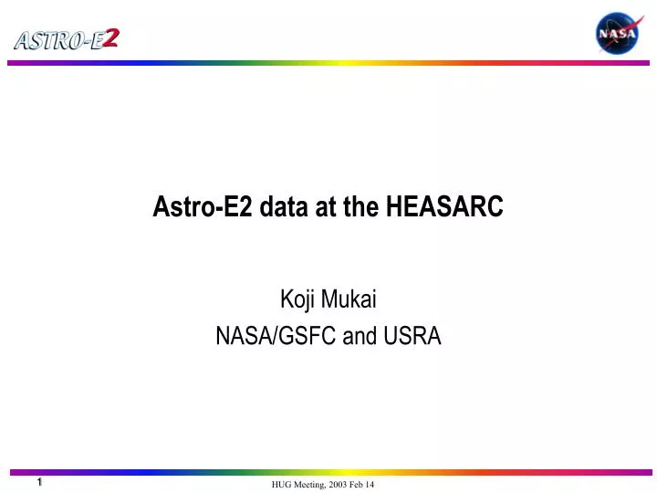 astro e2 data at the heasarc
