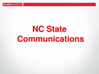 NC State Communications