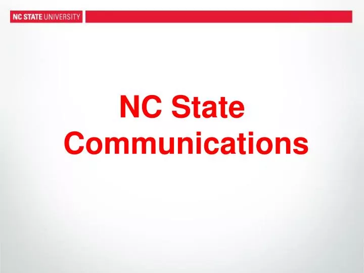 nc state communications