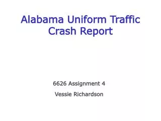 Alabama Uniform Traffic Crash Report