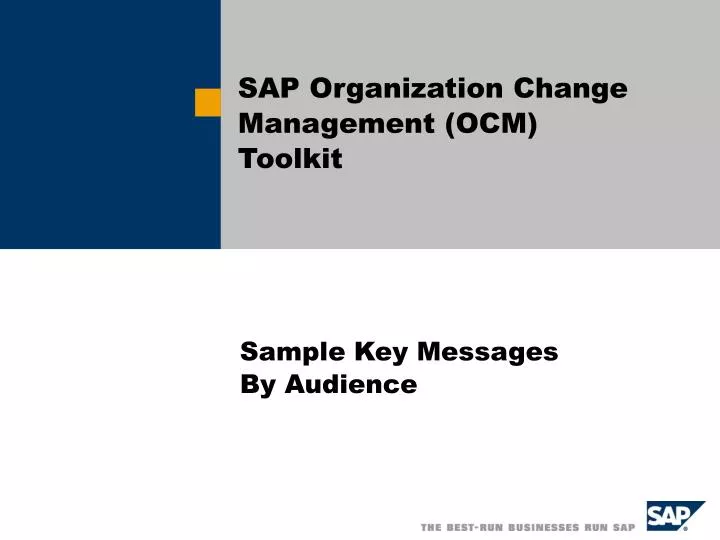 sap organization change management ocm toolkit
