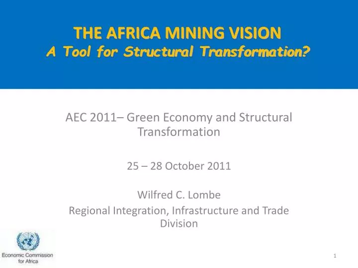 the africa mining vision a tool for structural transformation