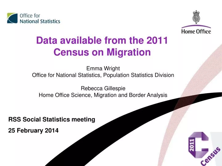 data available from the 2011 census on migration