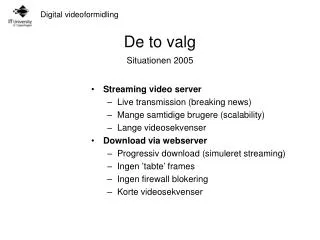 de to valg