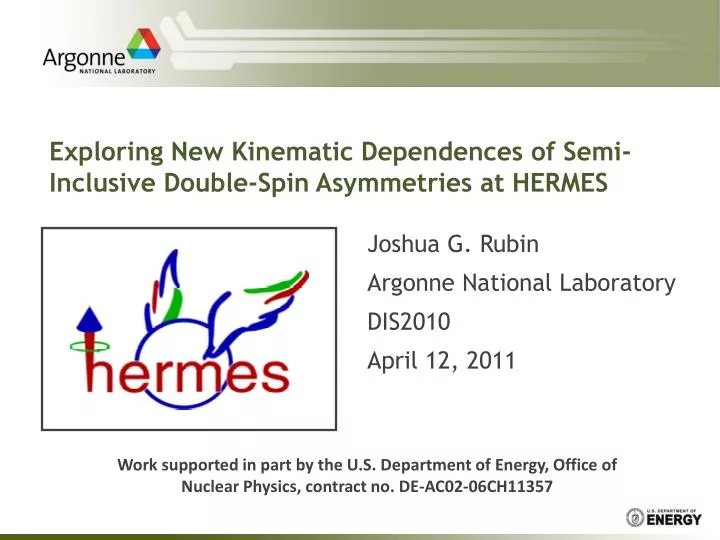exploring new kinematic dependences of semi inclusive double spin asymmetries at hermes