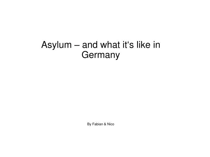 asylum and what it s like in germany by fabian nico
