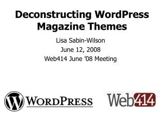 Deconstructing WordPress Magazine Themes