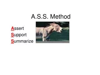 A.S.S. Method