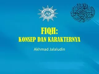 fiqh konsep dan karakternya