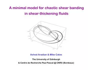 A minimal model for chaotic shear banding in shear-thickening fluids