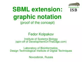 SBML extension: graphic notation (proof of the concept)
