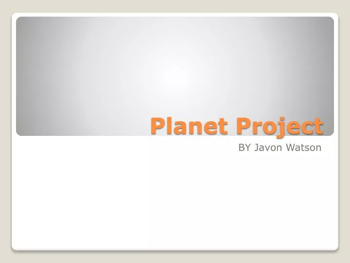 planet project